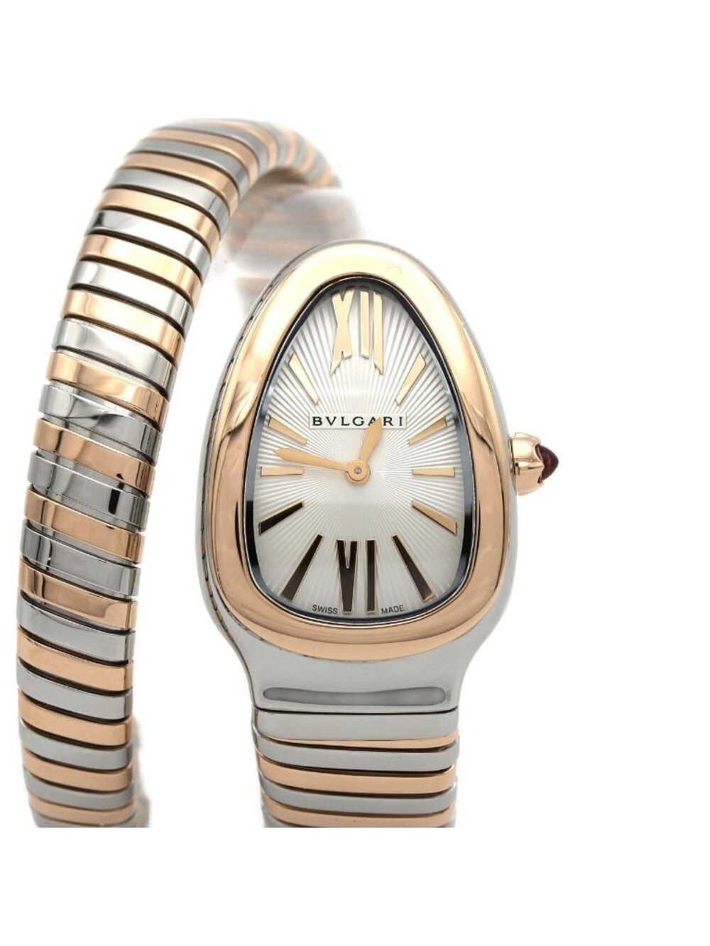 Bvlgari Serpenti to Bogas PG S SP 35 Spg Stainless Steel Pink Gold Quartz Watch
